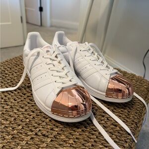 Adidas Women's Superstar Metal Toe “chrome copper” Sneakers